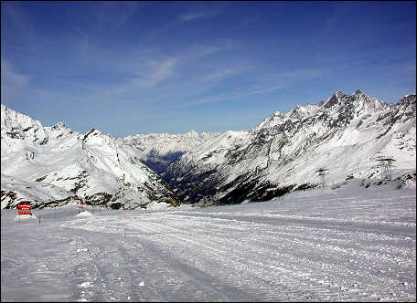 Long run toward Zermatt